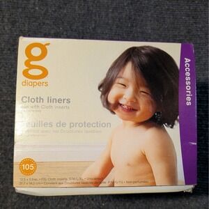 gDiapers Cloth Diaper Liners Baby 105 Count